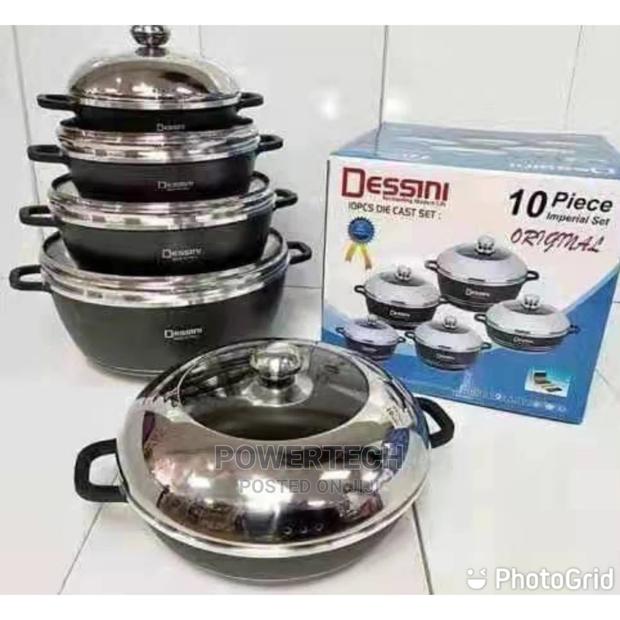 10 Pieces Dessin Black Nonstick - main view