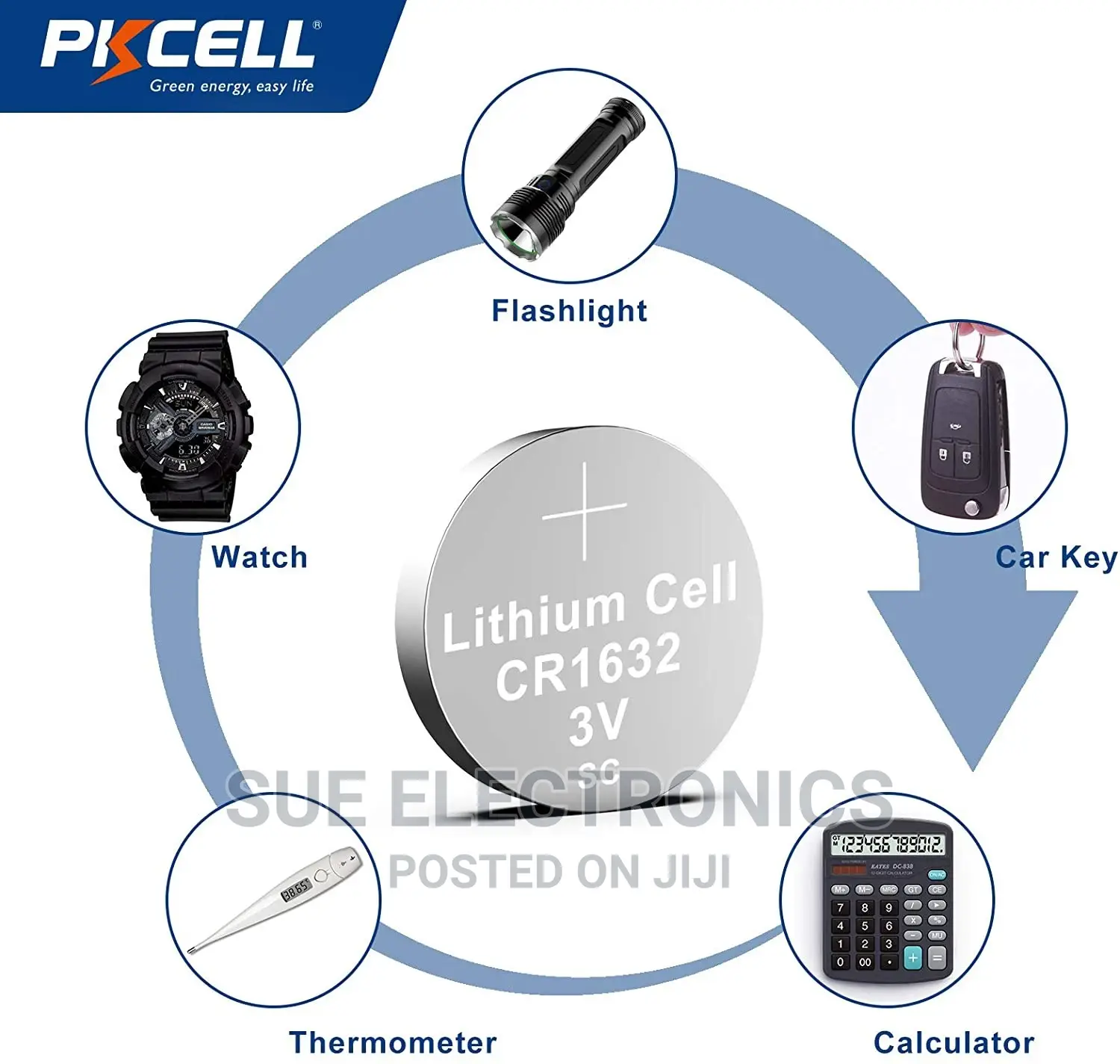 Battery 3V Lithium Coin Cell
