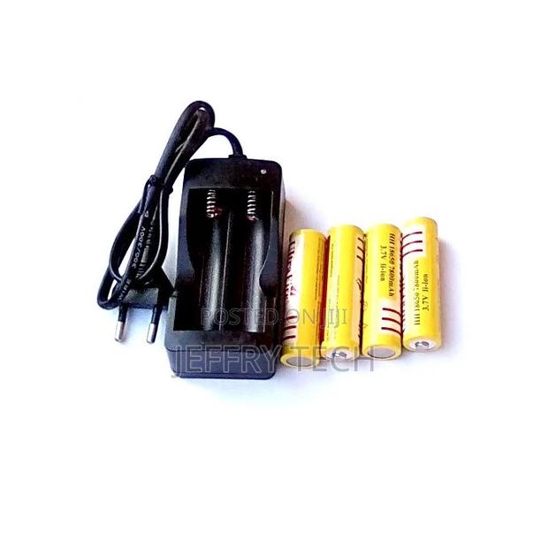 4pcs Rechargeable Lithium Battery 18650 7800mah + Charger - thumbnail 2