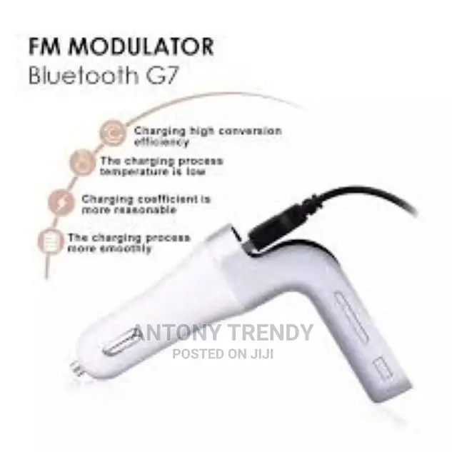 G7 Wireless Bluetooth Handsfree Car Kit With USB Port Charge