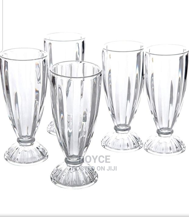 6pc Glass Milkshake Glasses - thumbnail 2