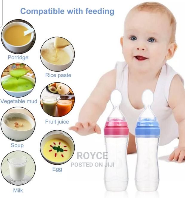Baby Weaning Bottle With Spoon - thumbnail 4