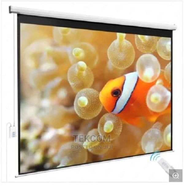 Motorised Projector Screen 200 X 200cm Electric