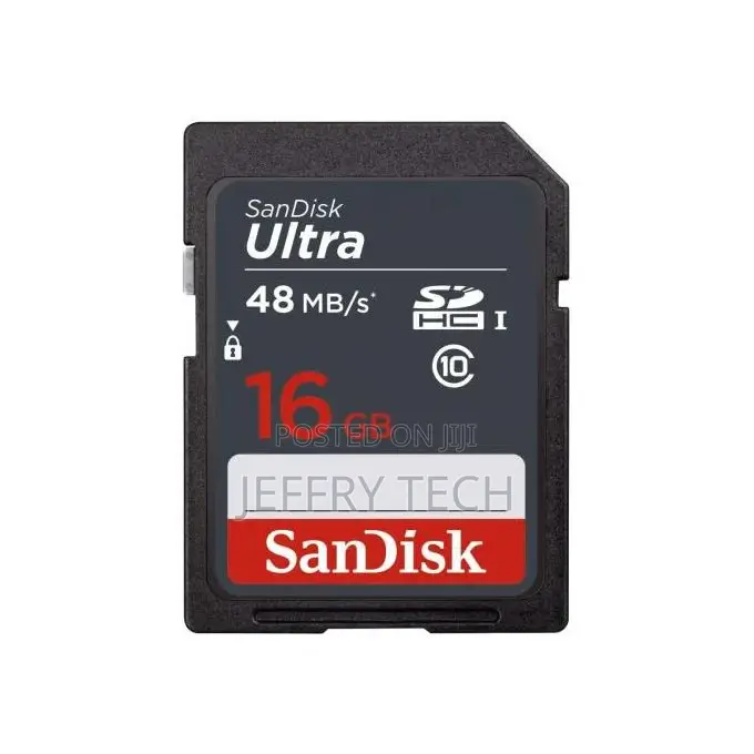 Sandisk Ultra 16GB SDHC UHS-I Class 10 48mb/S Memory Card
