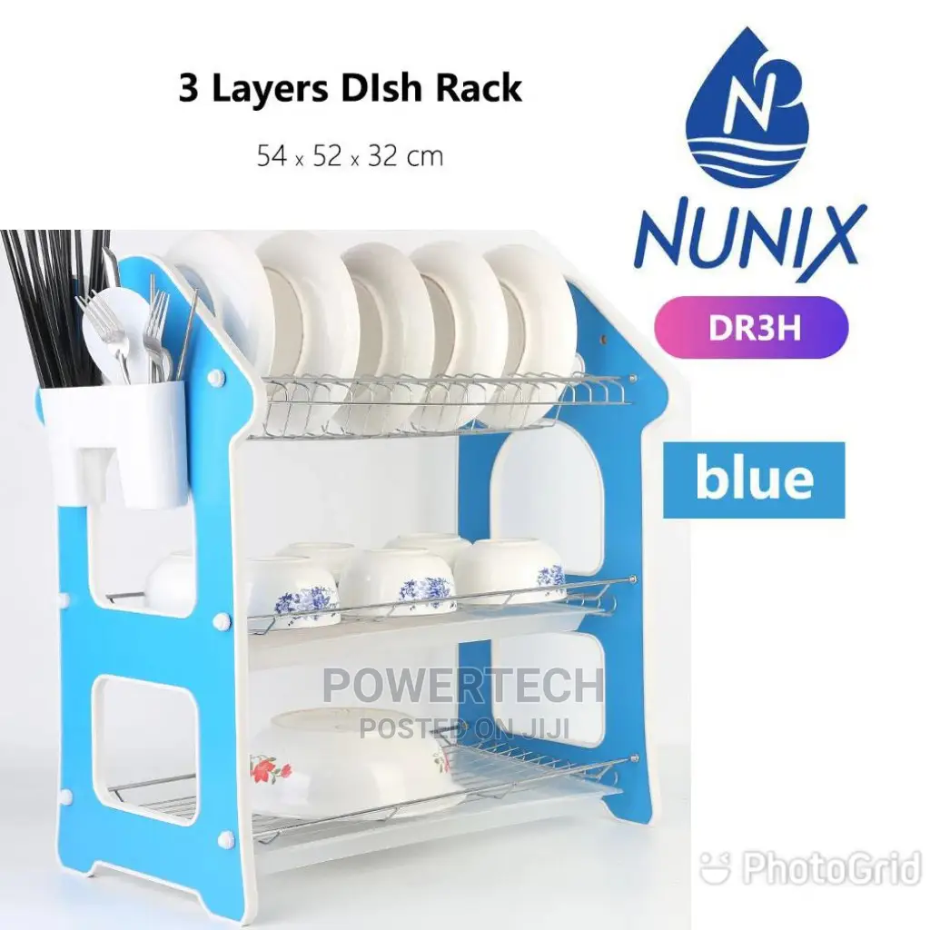 Nunix 3 Tier Dish Rack Drainer