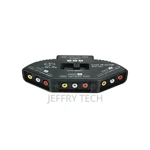 AV Switch Selector Box Splitter 3ways With Cable