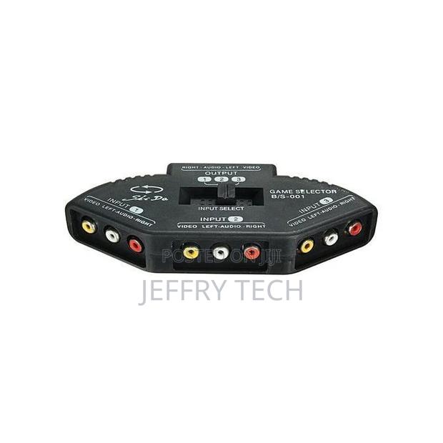 AV Switch Selector Box Splitter 3ways With Cable - thumbnail 3