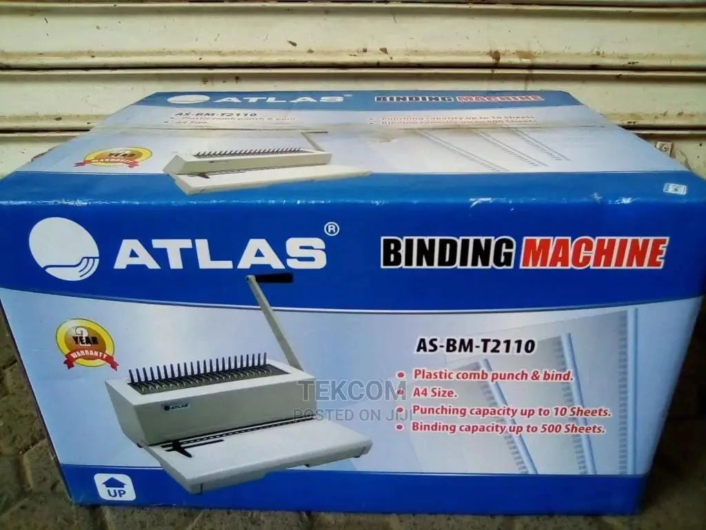 Atlas Comb Binder Binding Machine T2110