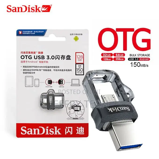 Sandisk 32GB Ultra OTG Dual USB Flash Drive 3.0 (Only for An