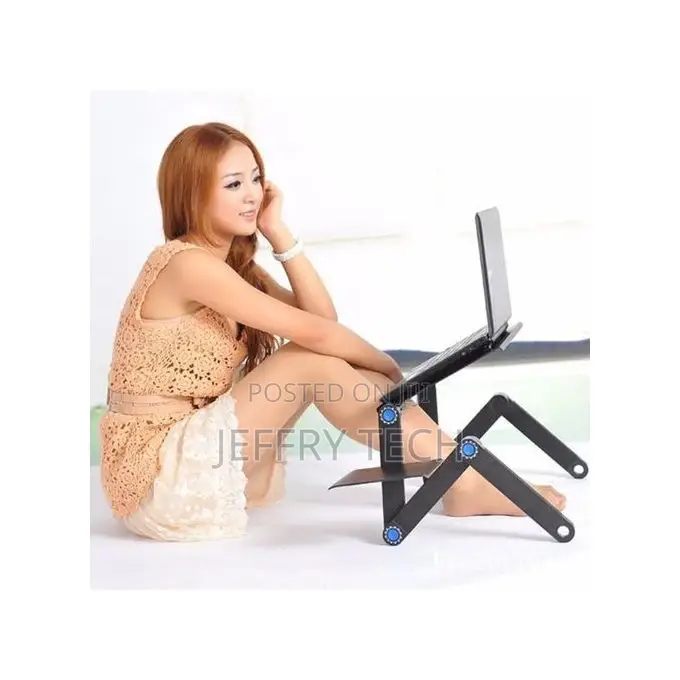 100% New Adjustable Vented Laptop Table Laptop Computer Desk