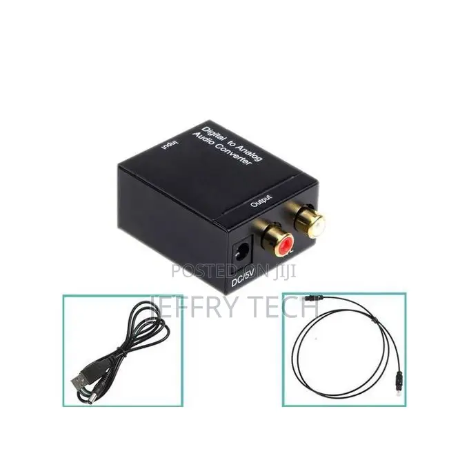 EDD Digital Optical Toslink SPDIF Coax to Analog L/R RCA Aud