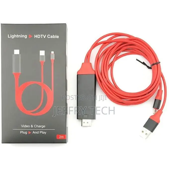 1080P Lightning to HDMI Cable - Red