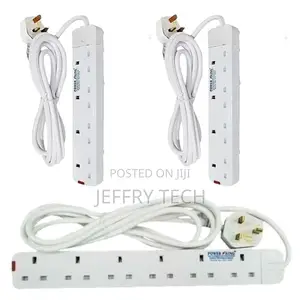 Power King 4 Way Power Extension 3M Cable COMBO + FREE 6 WAY
