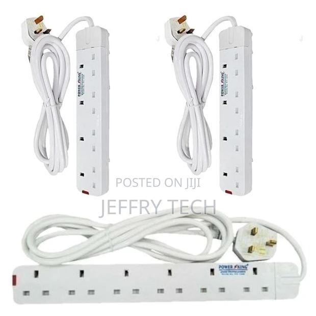 Power King 4 Way Power Extension 3M Cable COMBO + FREE 6 WAY