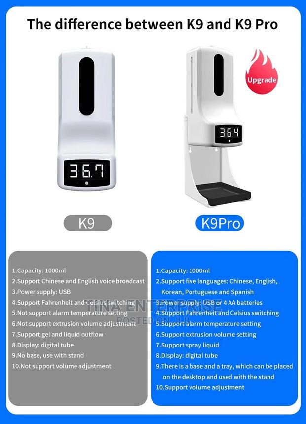 Kn9pro.Thermometer With Sanitizer Dispenser - main view