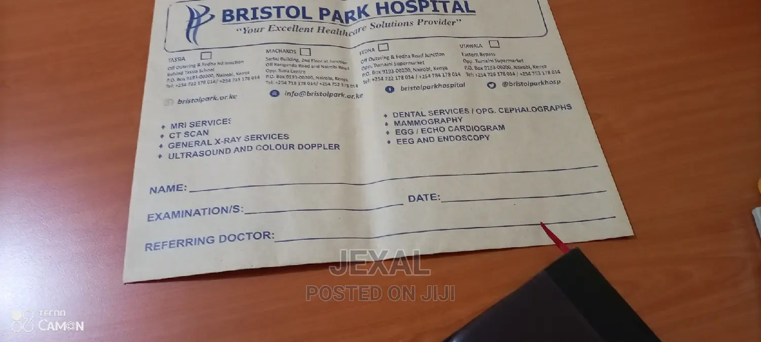 Hospital Envelopes X-ray