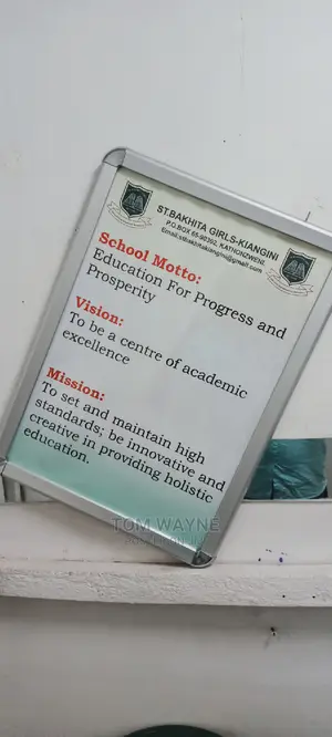 Snapper Frame Fixed With School Motto and Core Values Poster