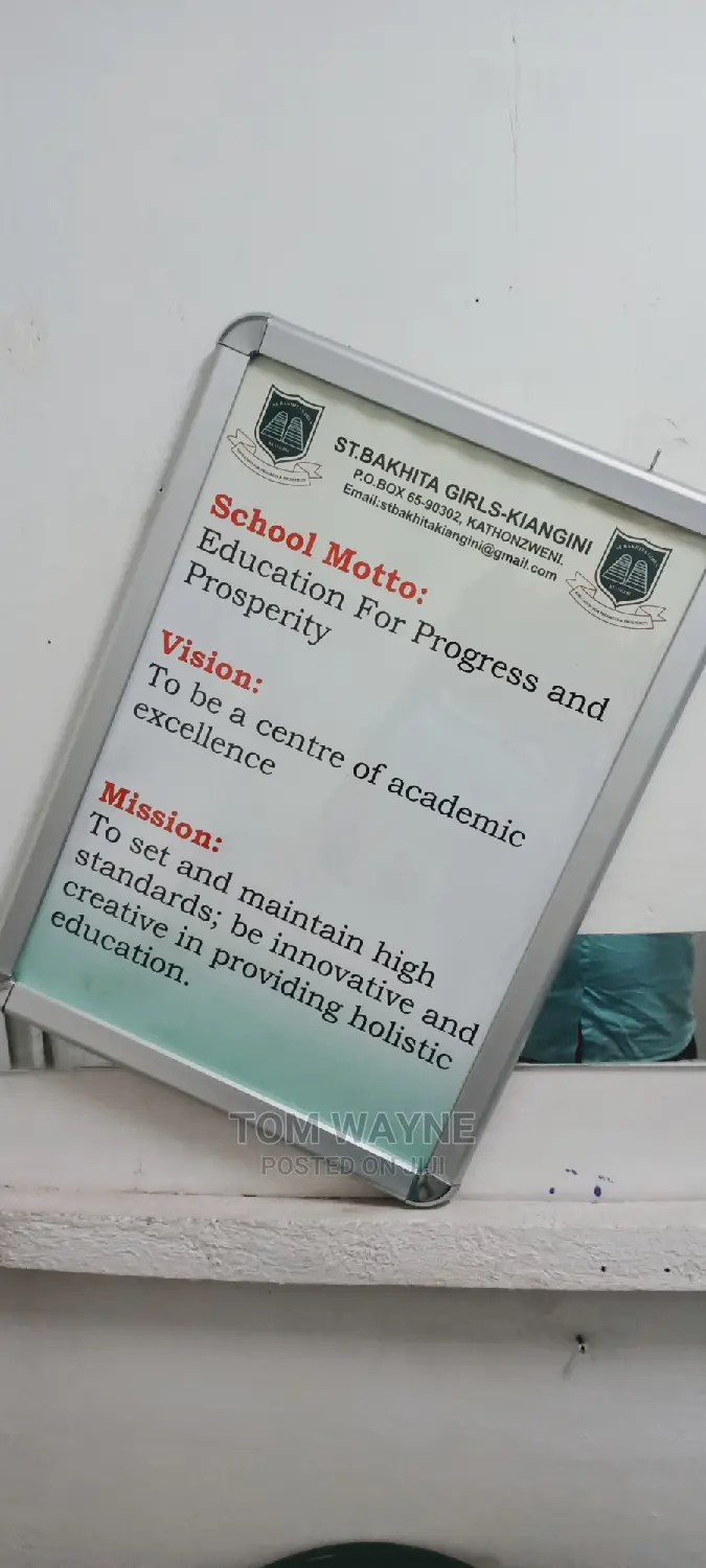 Snapper Frame Fixed With School Motto and Core Values Poster