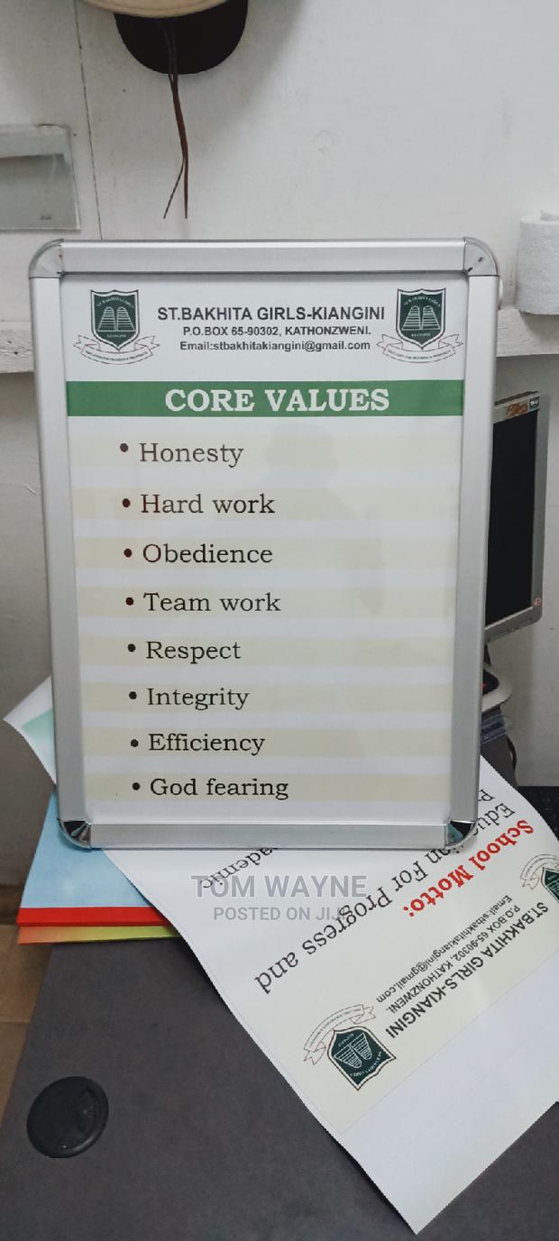 Snapper Frame Fixed With School Motto and Core Values Poster - thumbnail 3