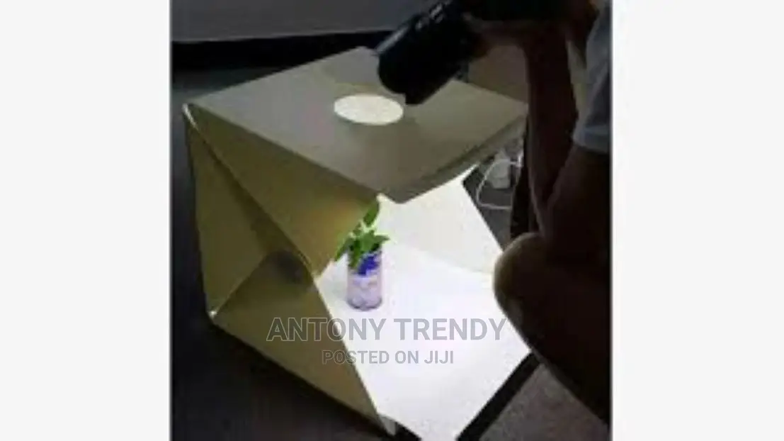 Adjustable LED Strip 30x30cm Portable Mini Photo Studio Box