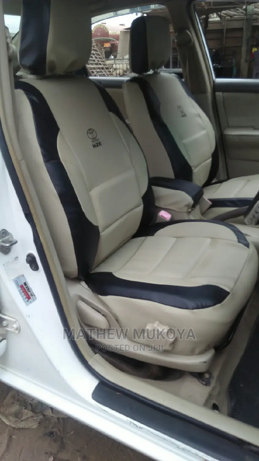 Black Blended With Beige Car Seat Covers