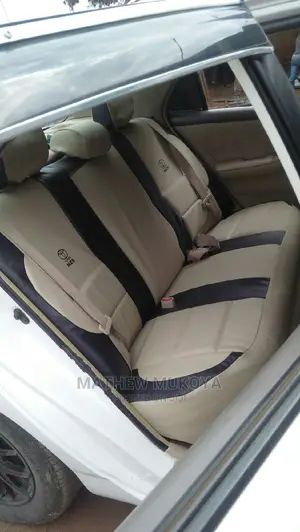 Black Blended With Beige Car Seat Covers