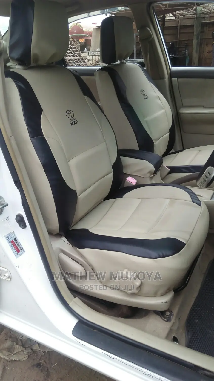 Black Blended With Beige Car Seat Covers
