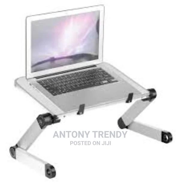 Upgraded Aluminum Laptop Stand Adjustable With Cooling Fan A - main view