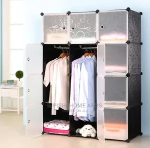 Plastic Wardrobe 3 Column