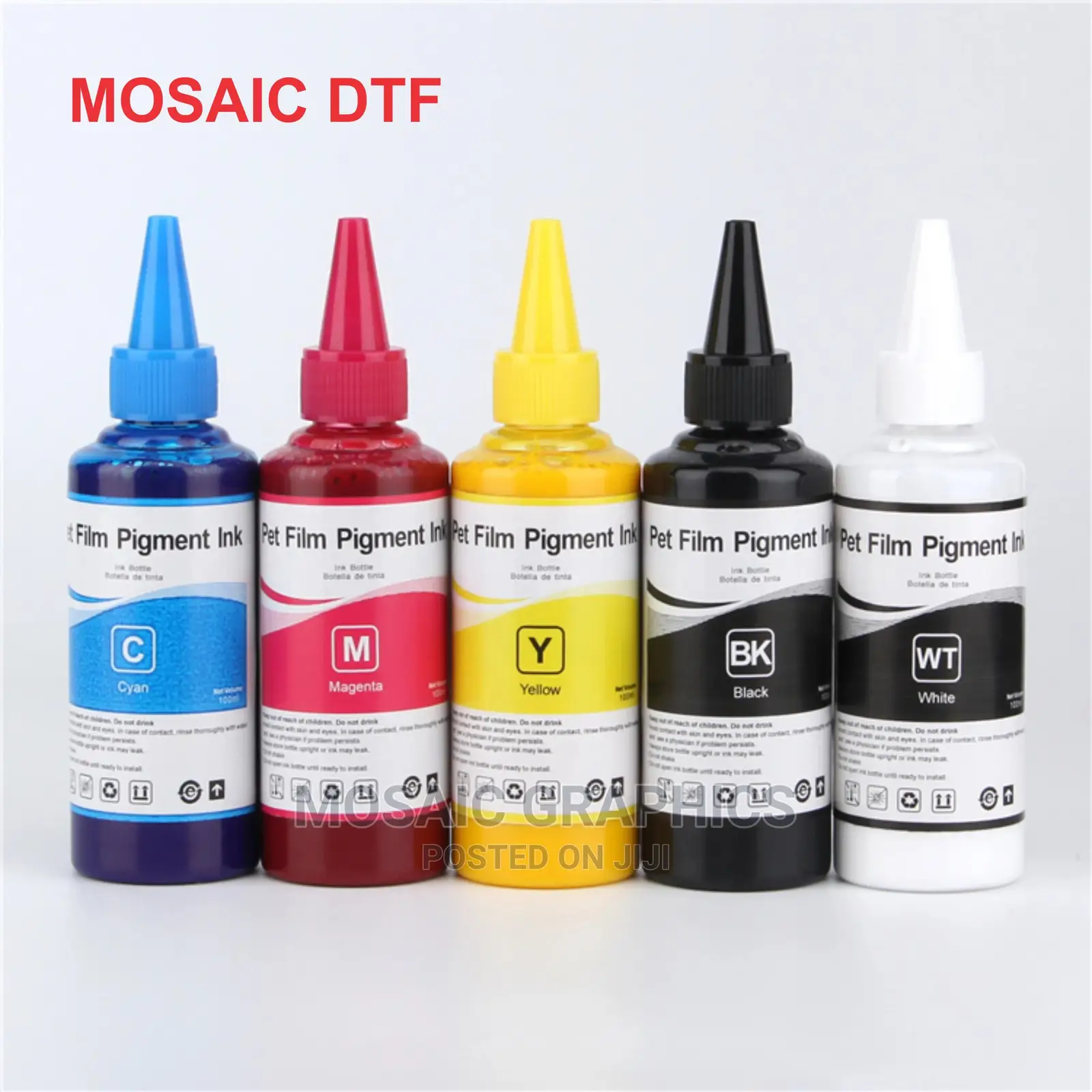 DTF INKS (NO CUT) Epson 100ml Printer Inks