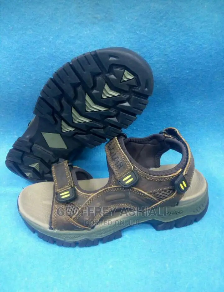 Fashion Casual Mens Open Leather Shoes Sandals