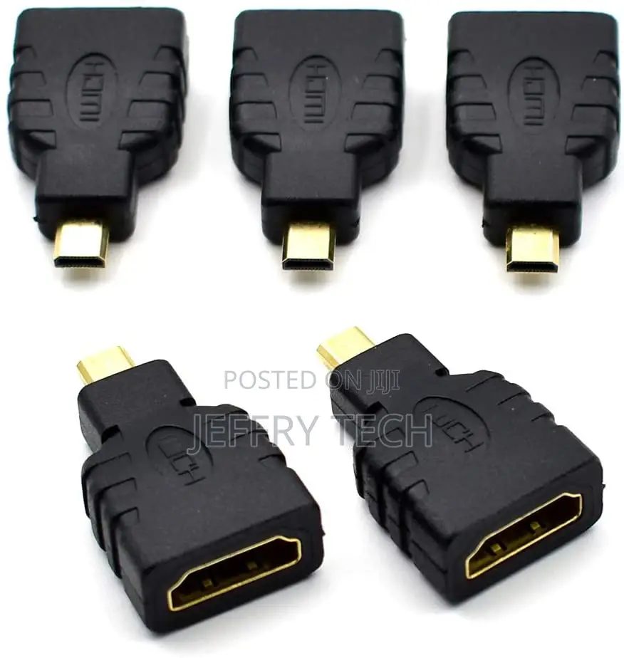 5 Packs Micro HDMI to HDMI Type D Male to HDMI Female Couple