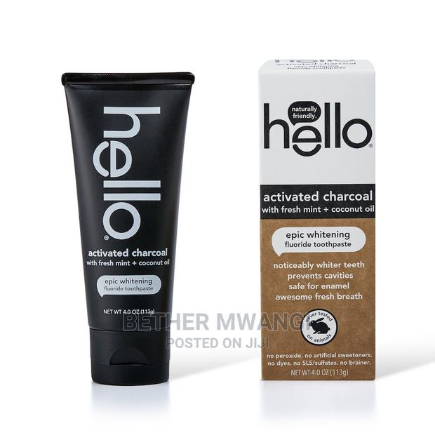 Hello Activated Charcoal Whitening Fluoride Toothpaste - main view