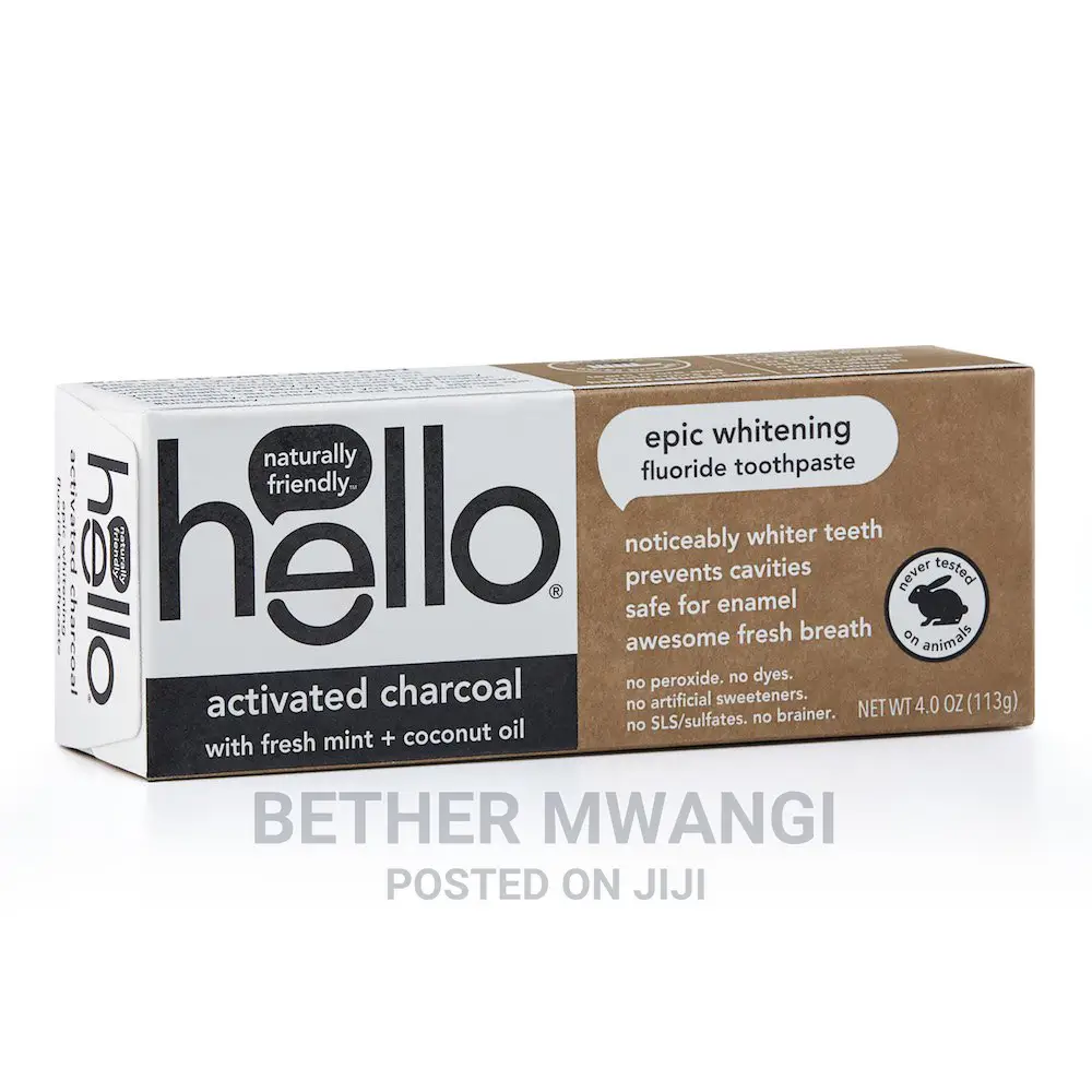 Hello Activated Charcoal Whitening Fluoride Toothpaste