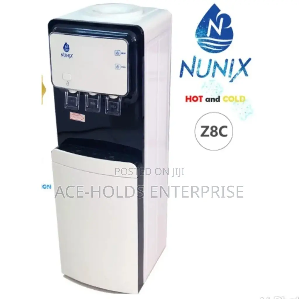 3 Taps Nunix Water Dispenser-Hot, Normal and Cold.