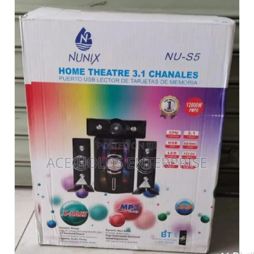 Nunix NU-S5 Home Theatre 3.1 Channel Woofer