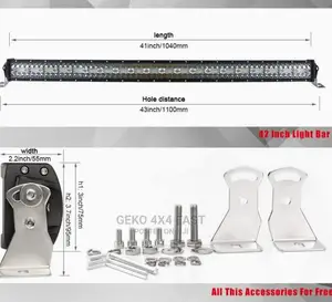 LED BAR, 42 Inch CURVED, 240 Watts G-Lb-9631t-C-42-240w-Xdot