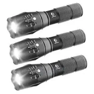 1 Pc High-Quality Water-Resistantrechargeable LED Flashligh
