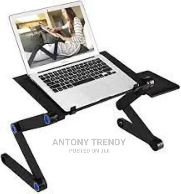 UPGRADED ALUMINUM TRAY Foldable Laptop Desk Flexible