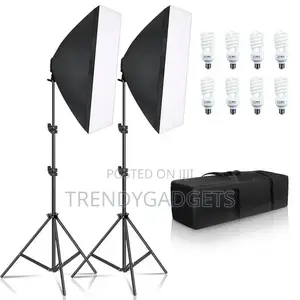 Studio Light Package 4 Lamp Holder Softbox 50x70 With Tripod