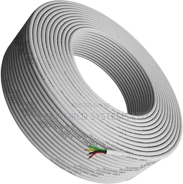 Telephone Round/Flat Cable 2 Pair 100M Roll