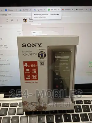 Sony Icd-Ux570f Voice Recorder, 4gb Storage
