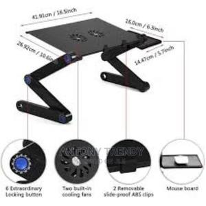 Foldable Laptop Desk Flexible PC Desk Bed Sofa Laptop Stand - thumbnail 2