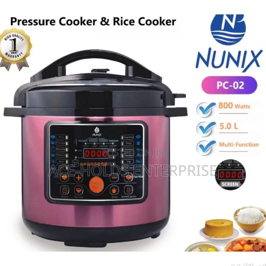 Nunix Pressure Cooker and Rice Cooker
