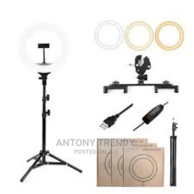 Remote 45cm 18inch LED Dimmable Makeup Video Ringlight Selfi