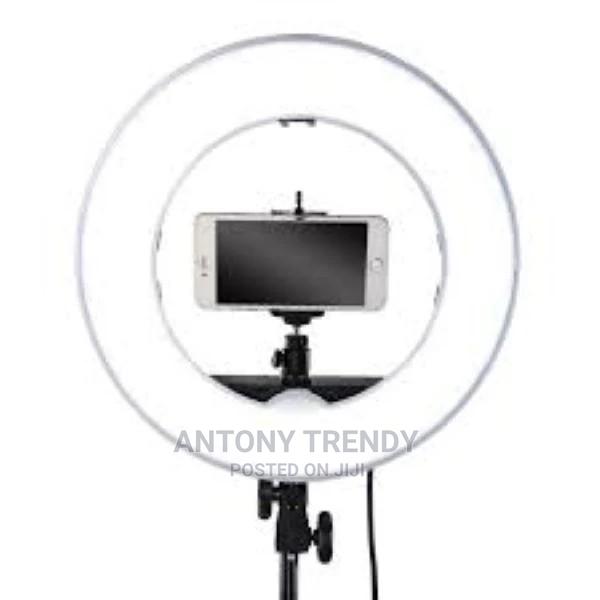 RL-12 Inch LED Ring Light With Mirror, Phone Holder, Rem