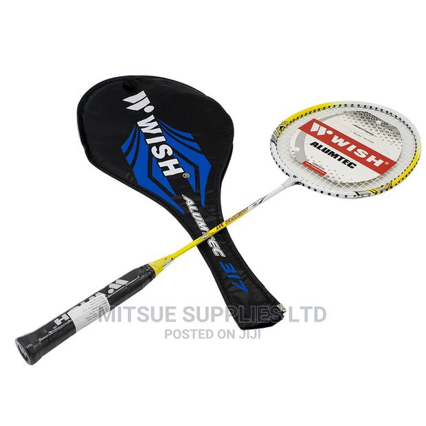 Badminton Set 2 Racket Wish Alumtec 317 + 6 Shuttlecock - main view