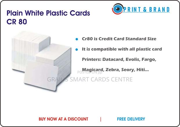 Blank White Plastic Cards Cr80- Credit Card Standard Size