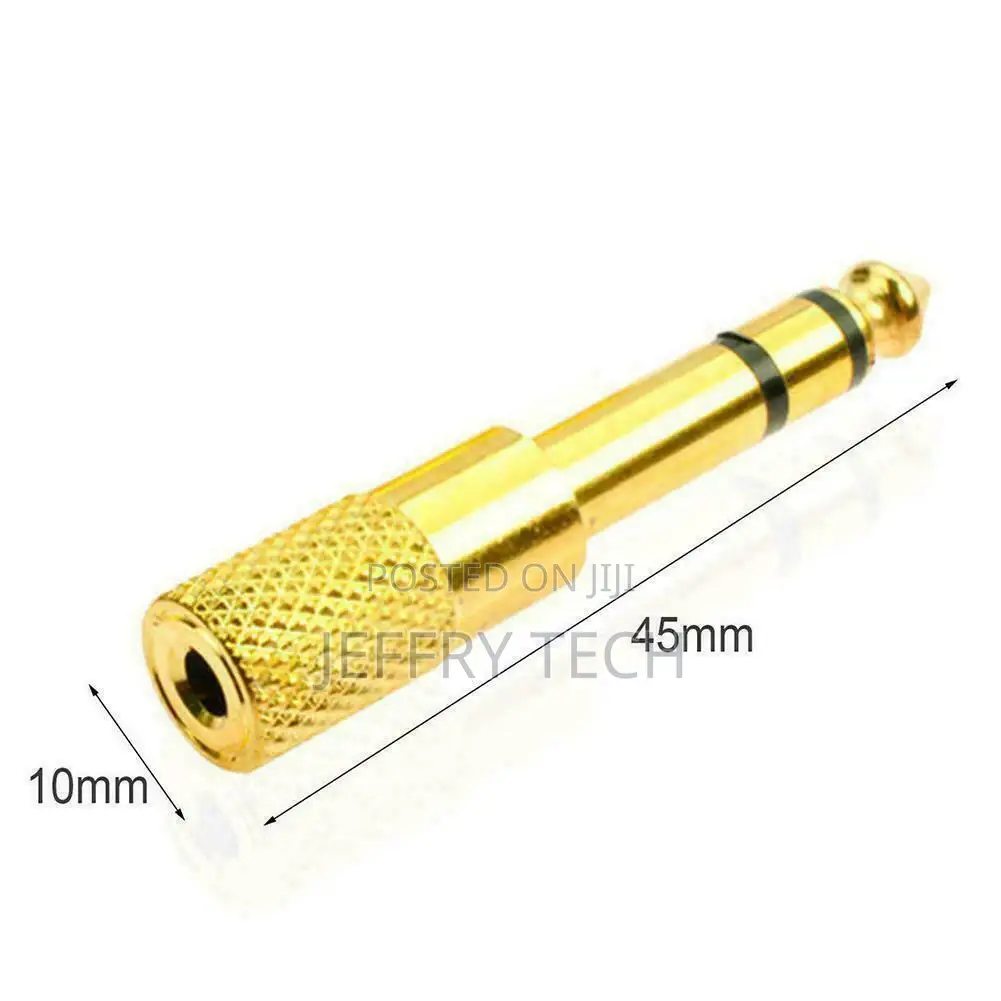 3.5mm Jack to 6.35mm Stereo Headphone Adaptor Connector 1/4
