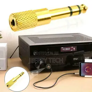 3.5mm Jack to 6.35mm Stereo Headphone Adaptor Connector 1/4